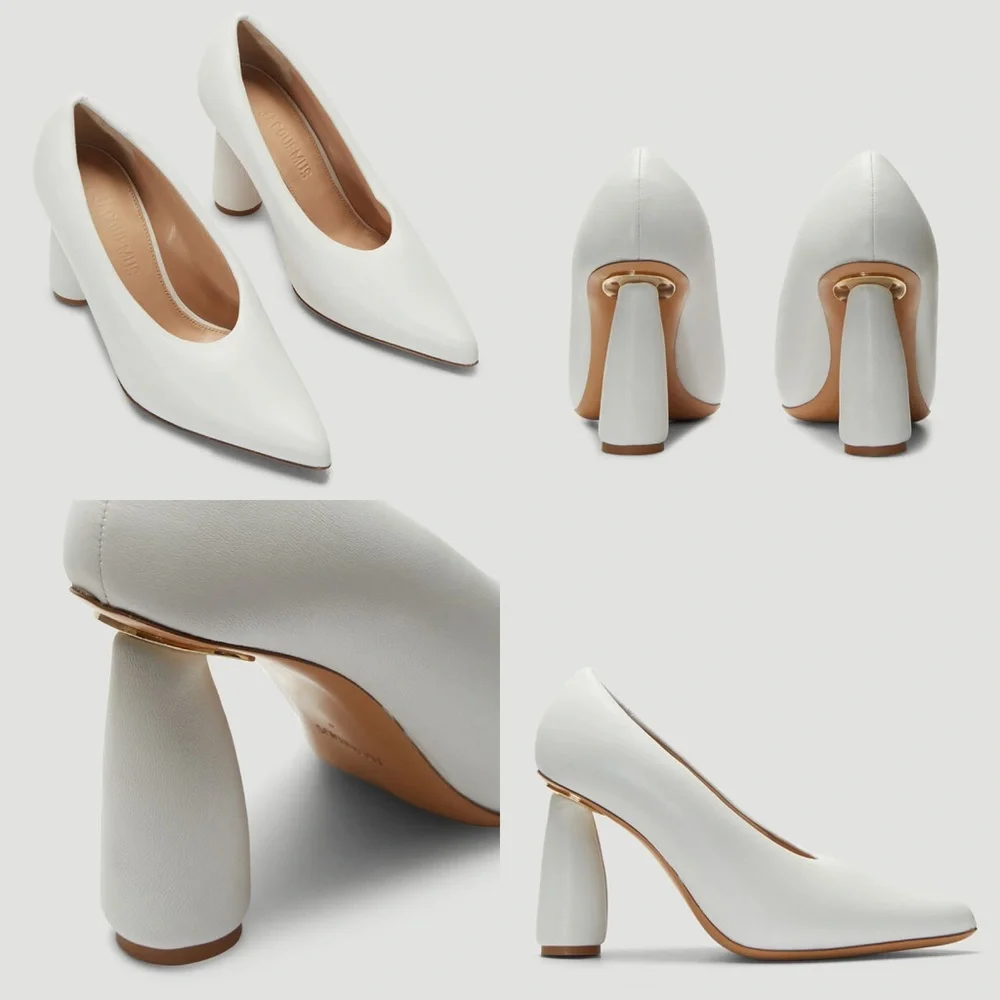 JACQUEMUS Les Chaussures Shoes In White - Picture 2 of 11